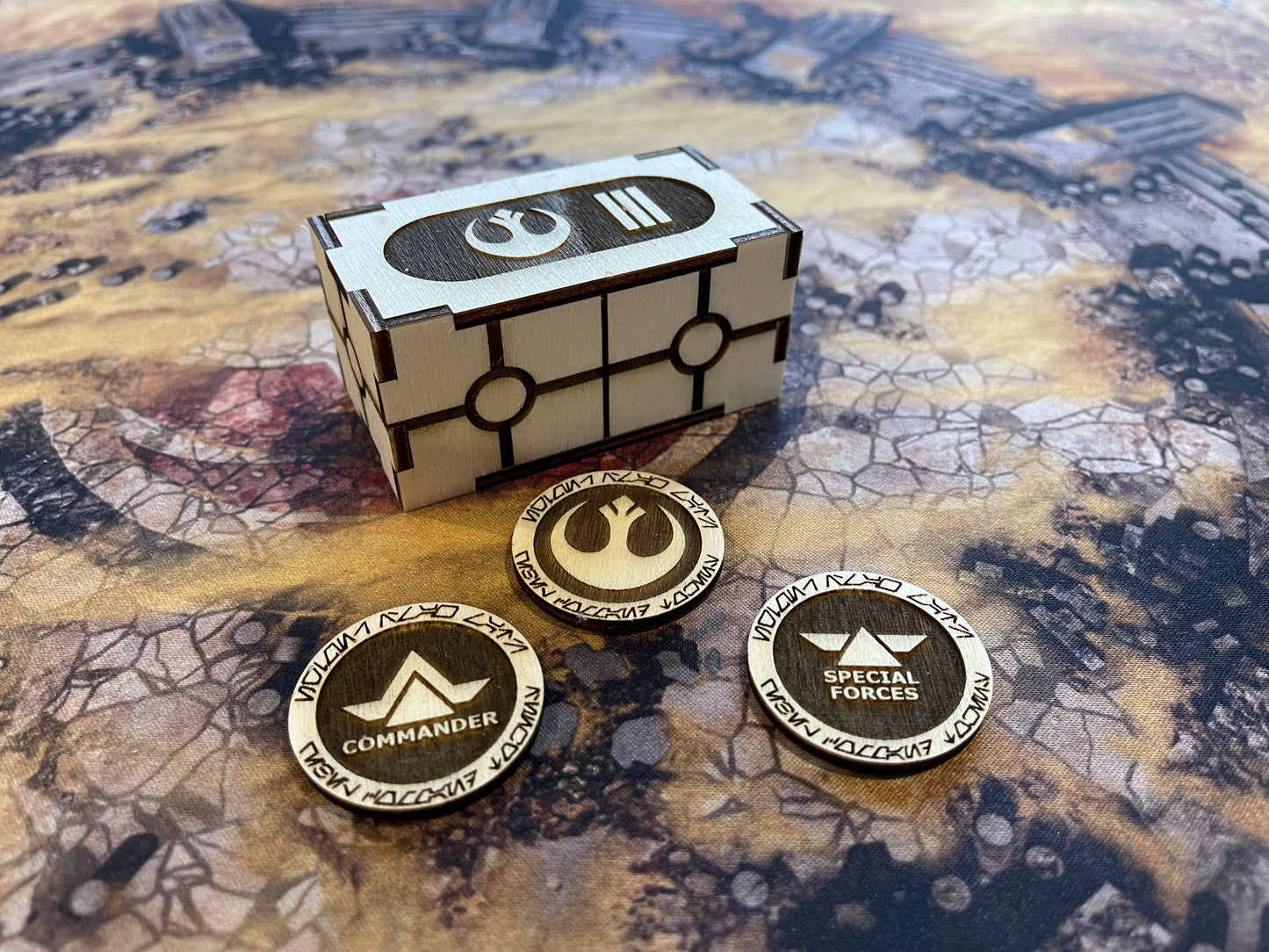 Star Wars Legion Order Tokens - Wooden