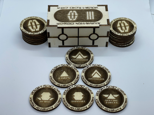 Star Wars Legion Order Tokens Shadow Collective - Wooden