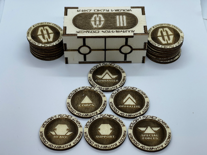 Star Wars Legion Order Tokens Shadow Collective - Wooden