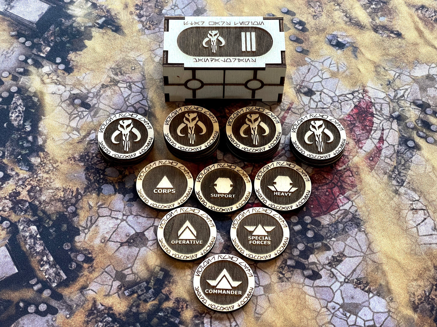 Star Wars Legion Order Tokens - Wooden
